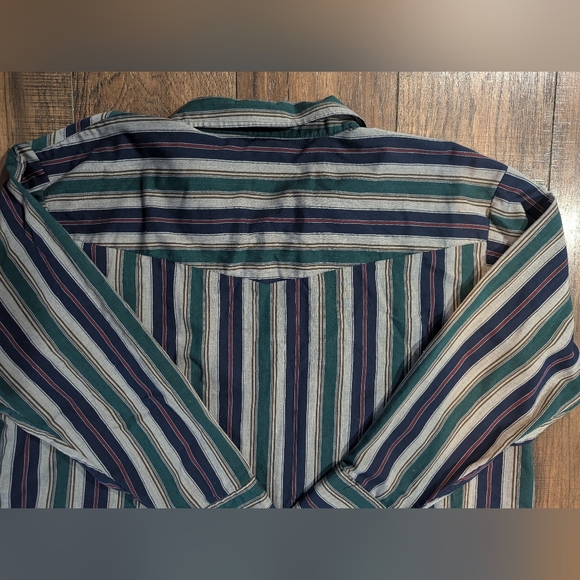 Ely Cattleman Blue Green Pearl Snap Shirt Mens Sz 3XL Cowboy Western Long Sleeve - Picture 10 of 12